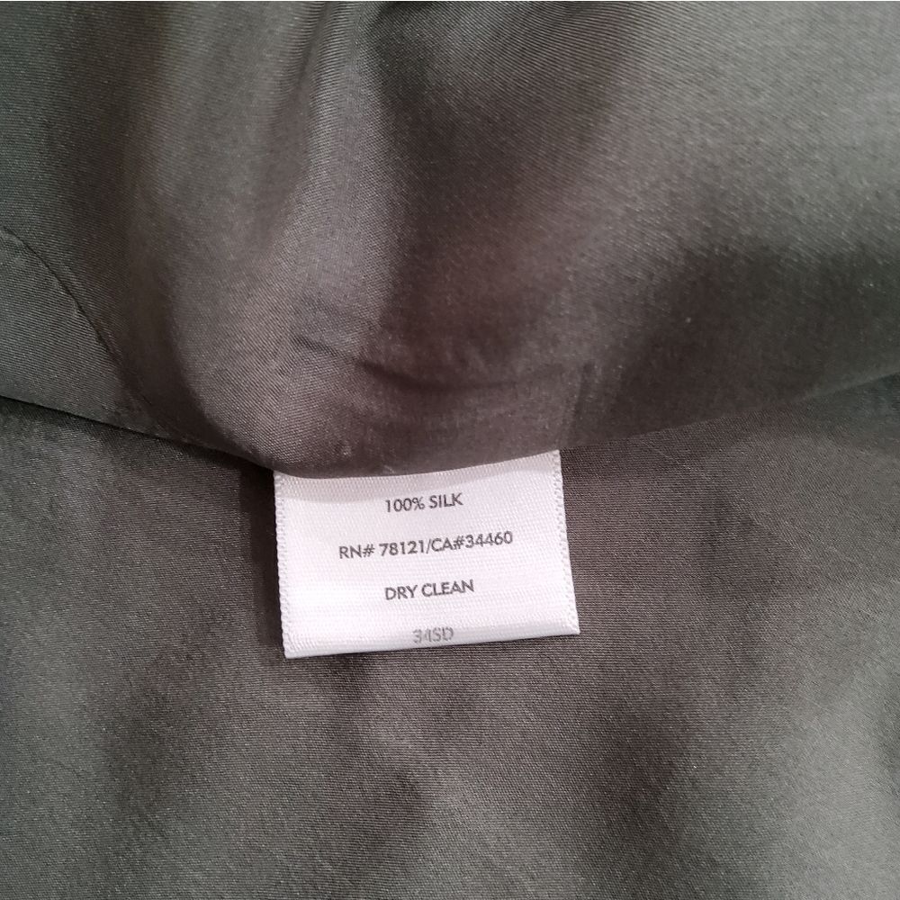 Eileen Fisher Silk Button Front Long Jacket Size L - Picture 5 of 14